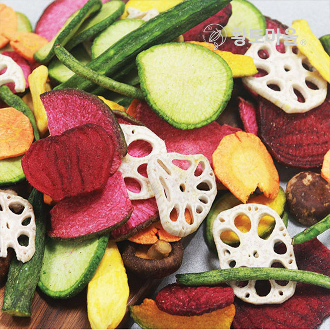 황토마을 영양간식 순수 야채 과일 건조칩 300g + 300g, 2개