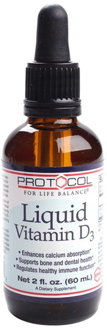 Protocol For Life Balance 液態維他命D3, 60ml, 1瓶