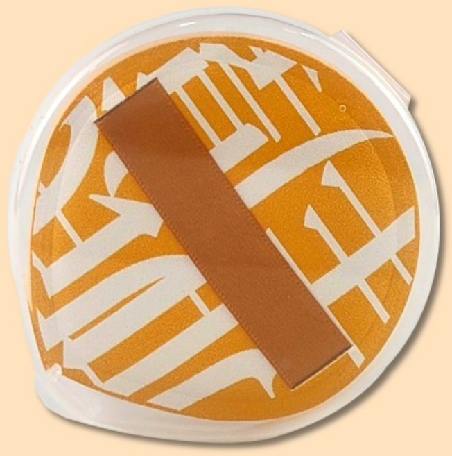 마이너컴퍼니 애기궁둥이 퍼프 고급형 XL 대형 케이스포함, 옐로우, 1개