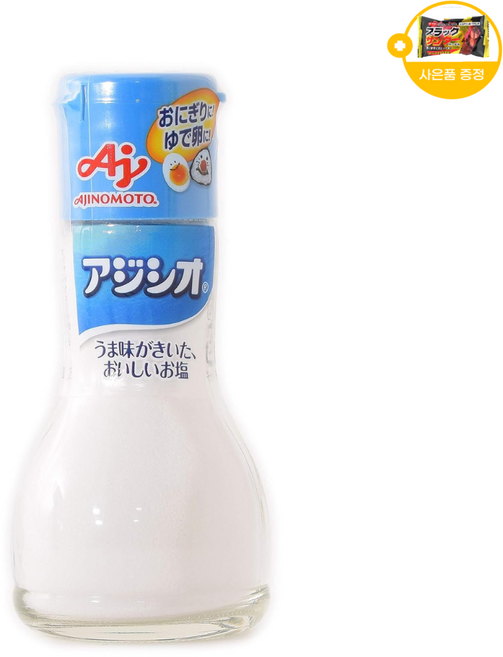 아지노모토 아지시오 원터치 병 일본 맛소금 조미료 사은품 추가증정, 1개, 110g