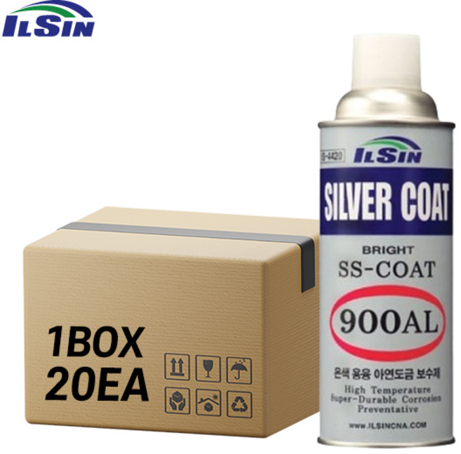 일신 900AL 실버코트 은색 용융 아연 도금 보수제 IS-4420 420ml, 20개