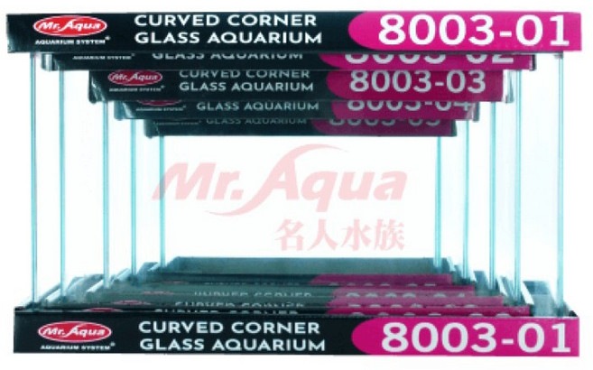 Mr. Aqua 30cm 彎角ㄇ型魚缸, 1個