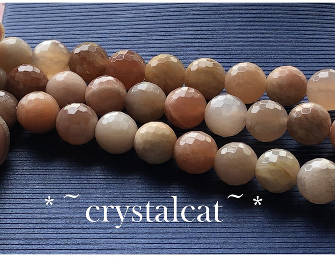 crystalcat 太陽石切面圓珠 約8mm單顆 手作飾品材料