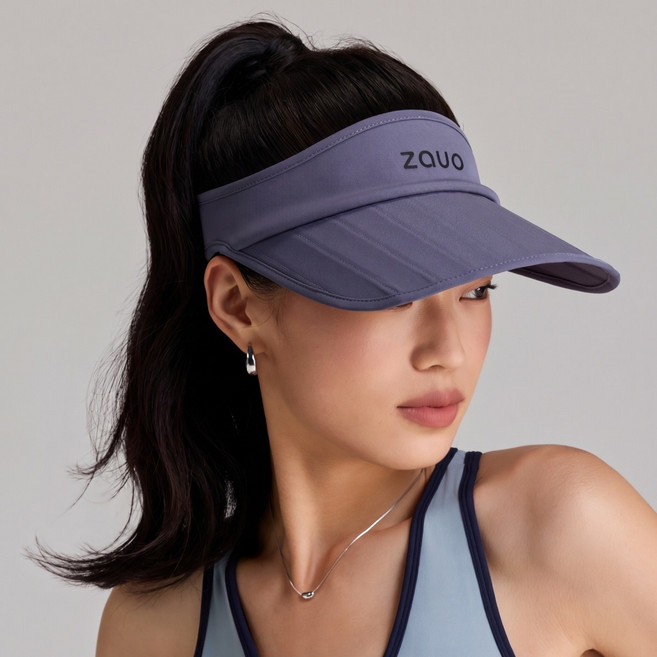 zauo 여성 썬캡 자외선차단 접이식 와이드챙 모자 UV차단 양산모자