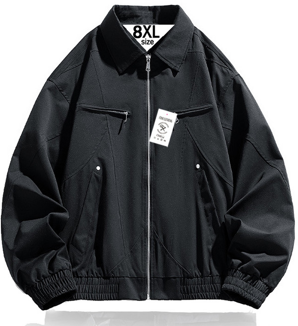 칼라 자켓 면 카라넥 집업 특특대 남자 초겨울 봄 가을 빅사이즈 점퍼 바람막이 캐주얼
