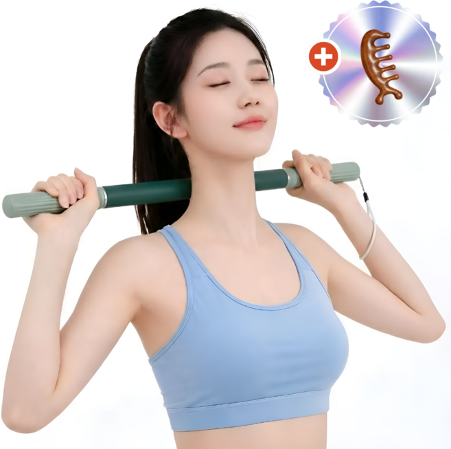 선티카 릴렉스바 마사지 스틱 종아리 바디 라인 케어, 그린, 1개