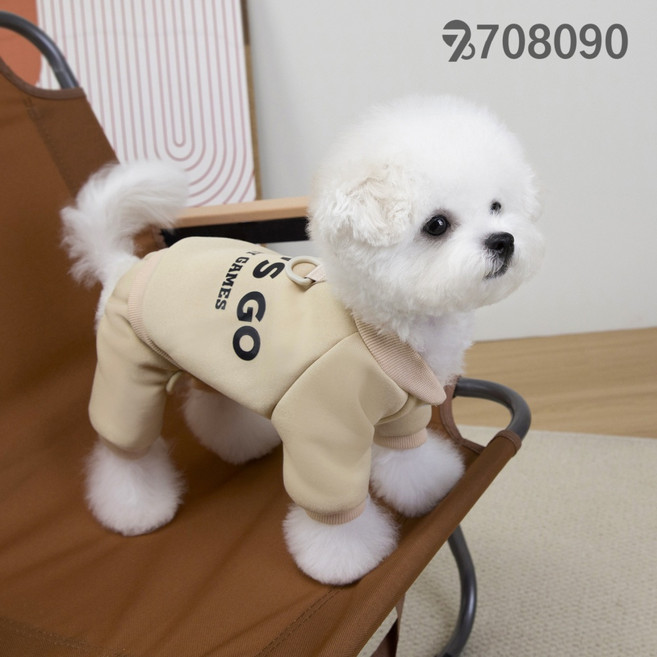 708090 강아지 옷 가을 겨울 애완동물 스웨터 고양이옷 네팔 맨투맨, 베이지