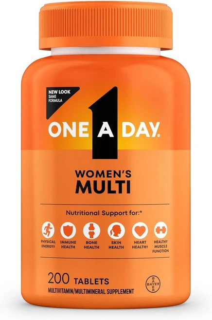 One A Day Multivitamin for Women 원어데이 멀티비타민 포 우먼, 1개, 200정 - 쿠팡