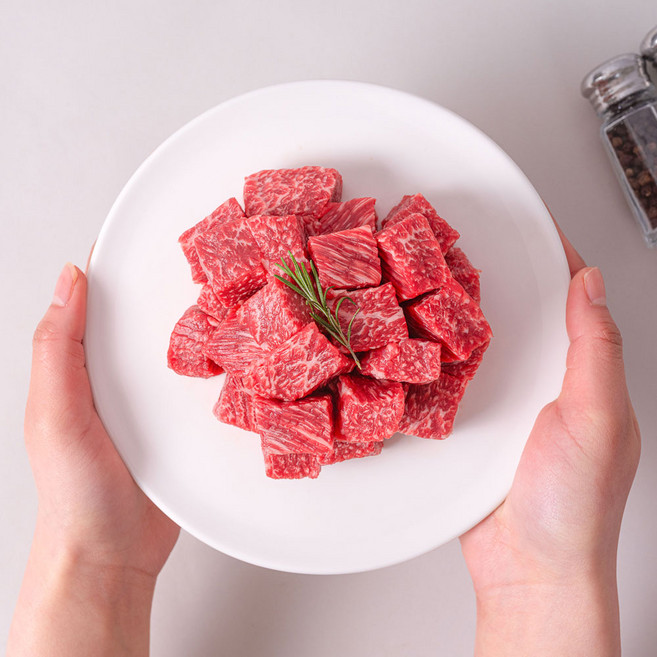 한우 1++ 투뿔 국거리 300g 마장동 열광한우, 1++ 한우 국거리 300g