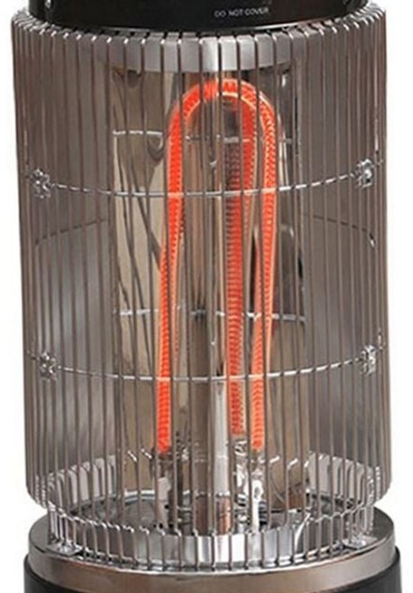 거실 카본 원통형 난로 미니 전기 히터 난로 360도 사무실