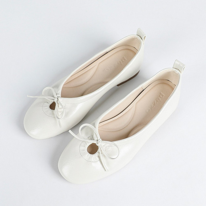 페조 여성 발편한 리본 플랫 발레리나 단화 PZYJ866-10