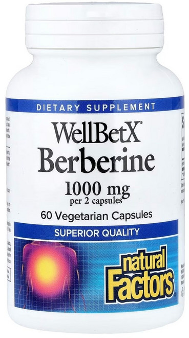 네추럴팩터스 베르베린 매자나무추출 500mg 60베지캡슐 1개월분, 60정, 1개
