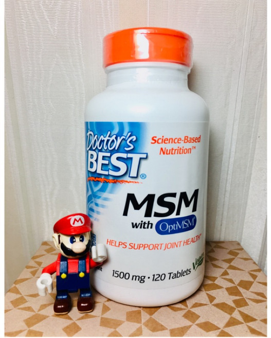 Dr Best MSM 錠 美國巴夏素食維他命 Vegan 關節保健 促進新陳代謝 滋養肌膚, 1個, 錠劑120粒1罐
