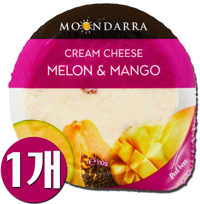 (서울우유) 문다라 멜론앤망고 크림치즈 110g, 1개