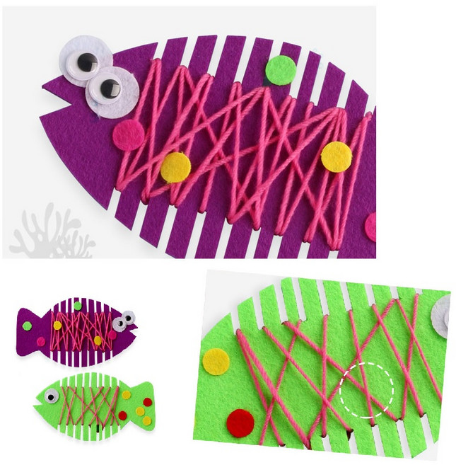 아트랄라 털실놀이물고기, 연두색, 1개