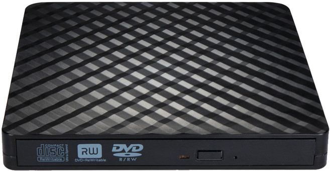 외장 CD DVD 드라이브 USB 3.0 및 Type-C 휴대용 CD DVD +/-Rw 드라이브 리더 DVD/CD ROM 버너 리라이터 DVD 드라이브, Black, 검은색, 1개