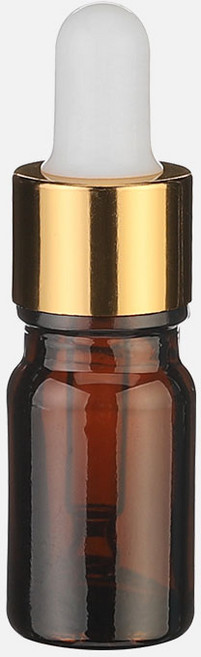 골드뚜껑 5ml 스포이드 브라운 공병 향수용기 유리 DIY, 1개