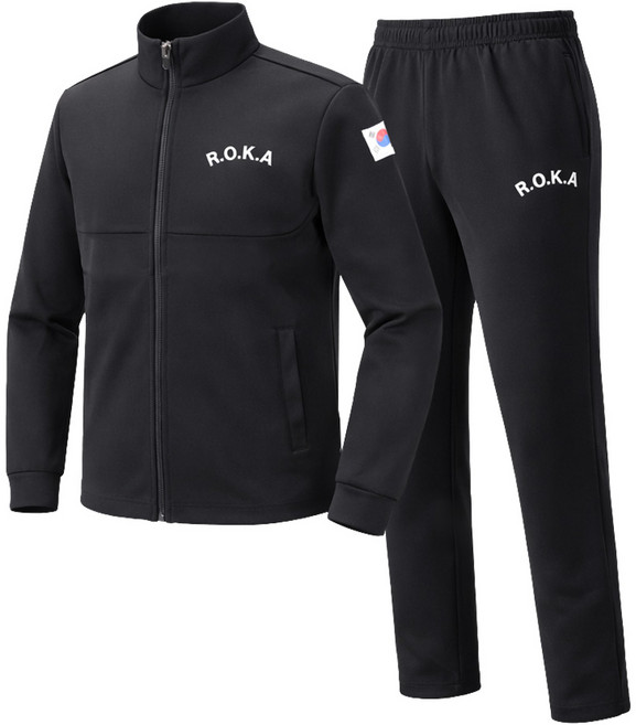 [성원] 남성 코리아 아미 로카 트레이닝 상하 집업 세트 SWTK02 봄 가을 운동복 추리닝 스포츠 운동복 상하의 러닝