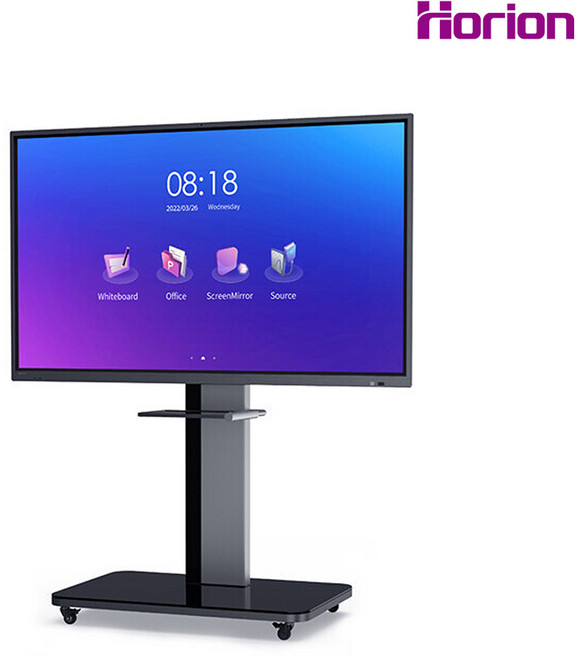 호리온 전자칠판 M5APro 65 75인치 (정품스탠드) LG패널 플레이스토어 8GB 일체형카메라/마이크, 방문설치, 이동형 스탠드