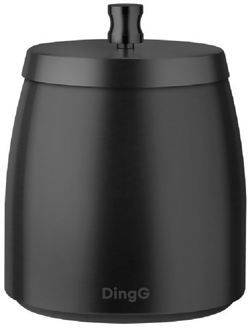 편안생활 냄새차단 스테인리스 담배 재떨이, 1개, 블랙