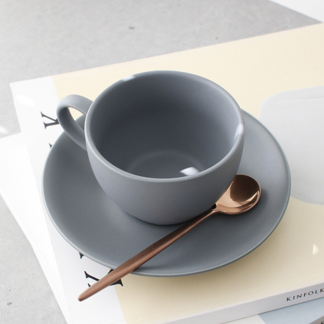 에크렌(Ecrins) 커피잔1인 세트 - 4color, 그레이블루, 옵션선택, 1개