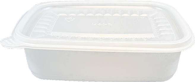 체인컴퍼니 밀폐 사각 죽용기 소 650ml, 1세트, 50개