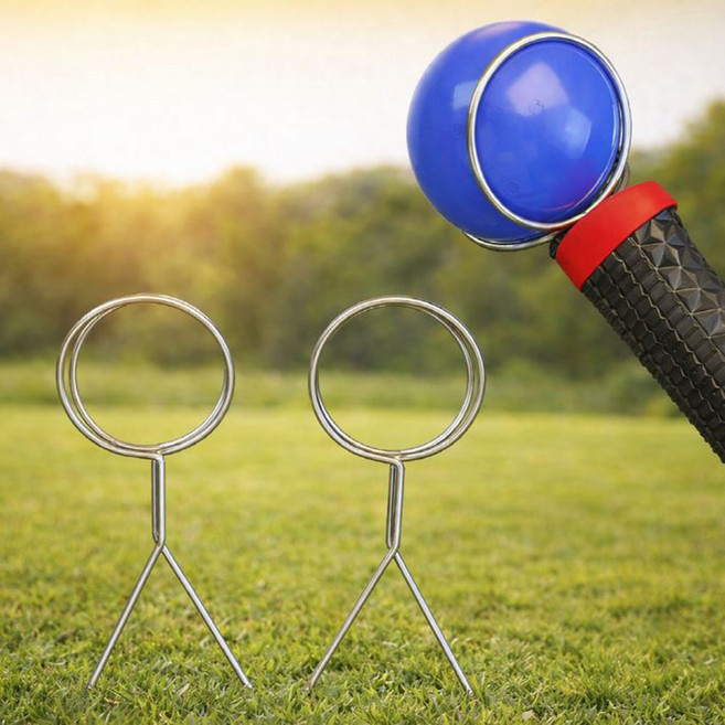 osshop 파크 골프공 수거기 2개 공 회수기 파크골프 공집게