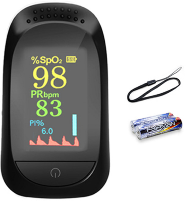 풀템 산소포화도 측정기 맥박 산소농도 호흡기 프리미엄, 1개입, 1개