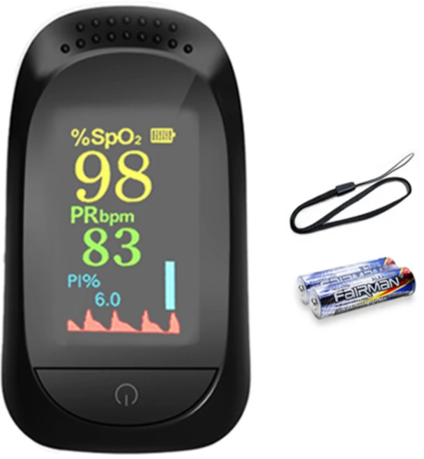 풀템 산소포화도 측정기 맥박 산소농도 호흡기 프리미엄, 1개입, 1개 - 쿠팡