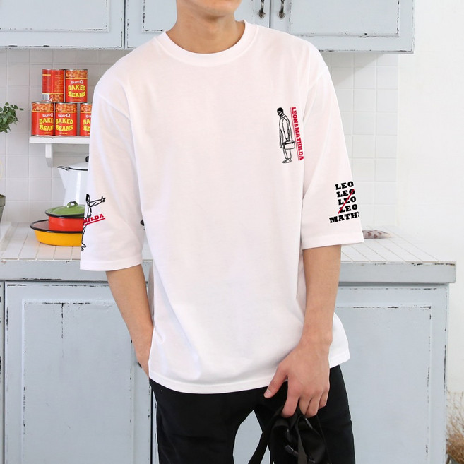 와이티클로젯 기다리는남자 5부 반팔 남여공용 빅사이즈 티셔츠