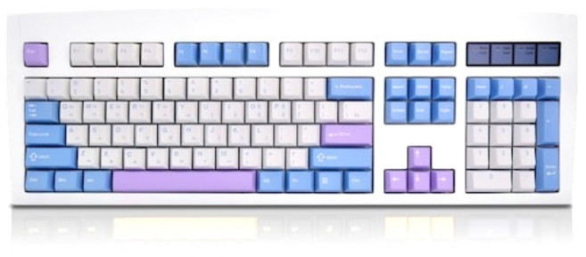 QSENN QSENN DT35 104 가스켓 유무선 기계식 블루퍼플 (저소음 피치축), 갈축