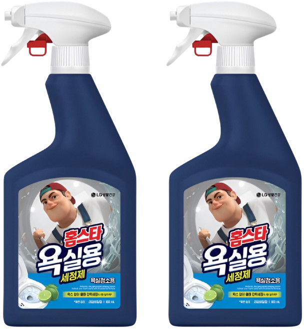 엘지생활건강 홈스타 욕실용 세정제 900ml 2개