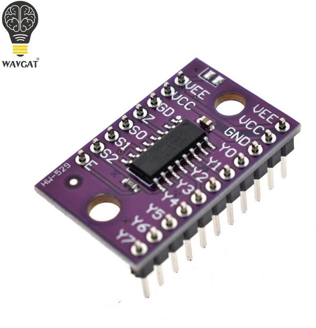 Wavgatal-공식 74HC4051 CD4051 싱글 8 채널 디지털 제어 전자 스위치 멀티플렉서 전자 부품 액세서리 소스, 1개