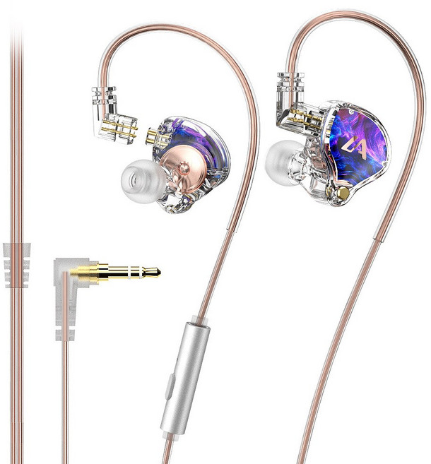 고음질 유선 인이어 이어폰 마이크내장, A, TRS접구