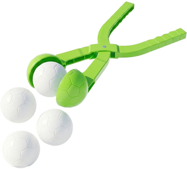 인플루언서 스노우볼 집게 눈뭉치기 눈제조기 B1916-O, 01.축구공 집게 B1916