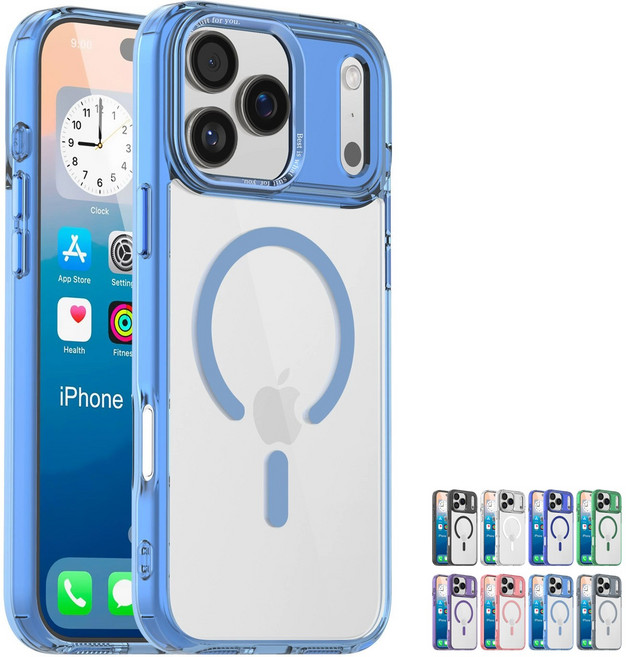 아이폰 아이스컬러 맥세이프 클리어 케이스 프로맥스 프로 플러스 에어