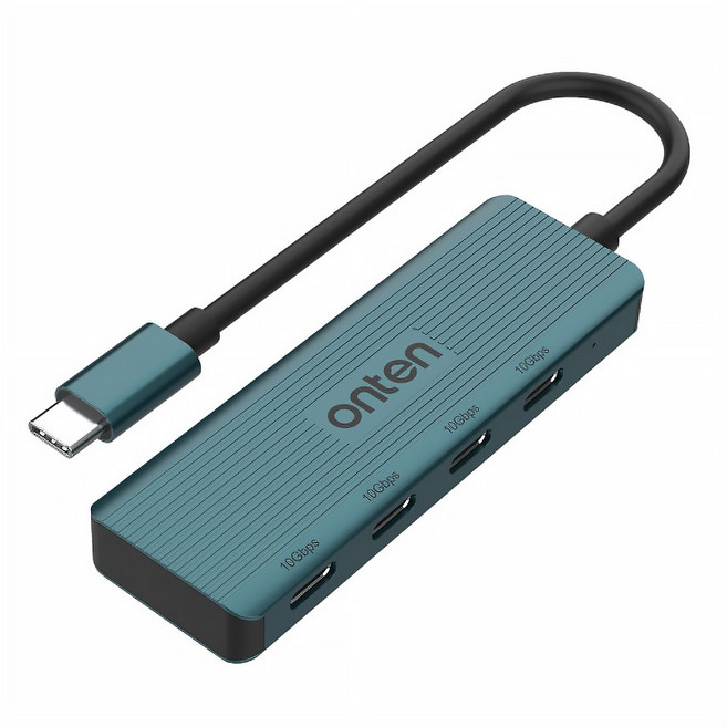 Coms FW004 C타입 to USB3.2 Gen2 4포트 허브 10Gbps속도 Type-C A타입 USB허브, 1개