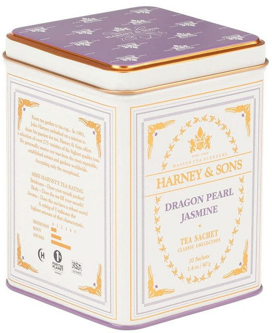하니앤손스 드래곤 펄 자스민 20티백 1세트 Dragon Pearl Jasmine Tea, 2g, 20개입, 1개