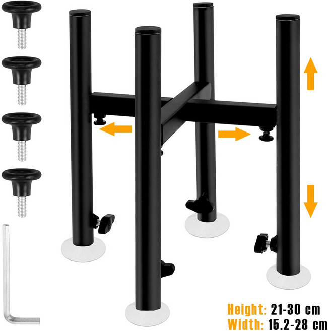 높이 조절 가능 개 그릇 스탠드 애완동물 물 공급기 스탠드 다리미 범용 양육 먹이 고양이 용품, Black