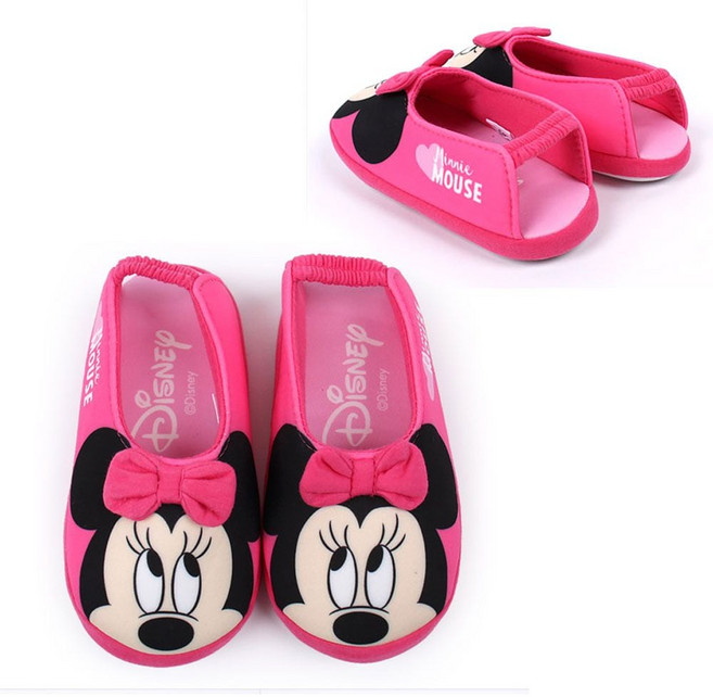 덧신슬리퍼 캐릭터신발 여자아이신발 미니마우스 리본 고무 덧신 캐릭터 실내화 유아 아동 jee+4791JI