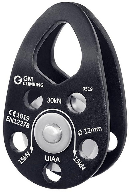 GM CLIMBING Swing Cheek 마이크로 풀리 30kN 자체 윤활 부싱 CE UIAA 인증 블랙 원 유닛 365581 9089180790
