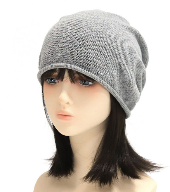 캡조아 초경량 니트 엄마 할머니 선물 항암 중년 수면 새치커버 편한 면 얇은 두건 비니 모자