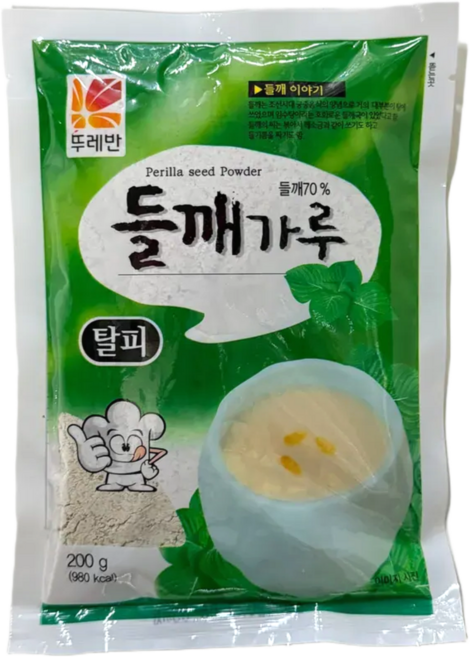 뚜레반 들깨가루 탈피, 200g, 20개