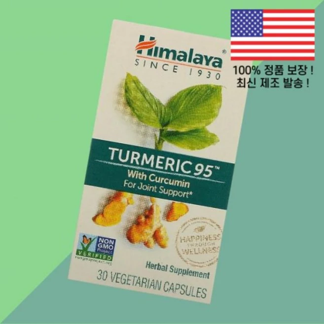 히말라야 강황 터메릭 커큐민 95 식물성 베지캡슐 30정 Himalaya Turmeric Curcumin 30 Vegetarian Capsules - 쿠팡