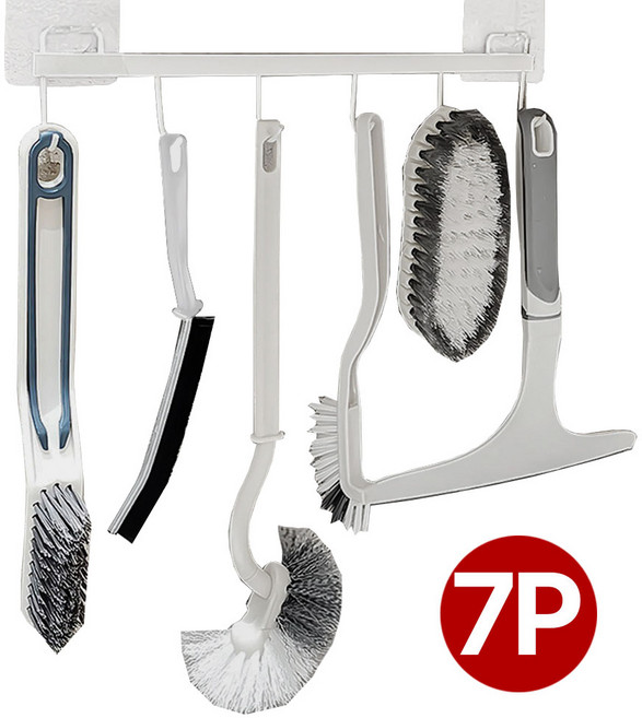 위슬러 2세대 욕실 청소 7종 모서리솔 틈새솔 스퀴지 커브형 변기솔 거치대, 1개, WSL4477-A