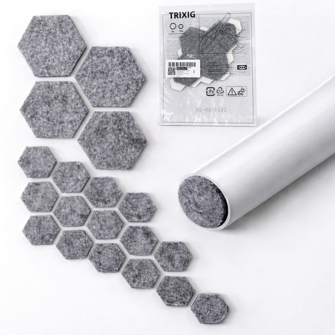 이케아 트릭시그 부직포 바닥보호 스티커 605.732.27, 4개