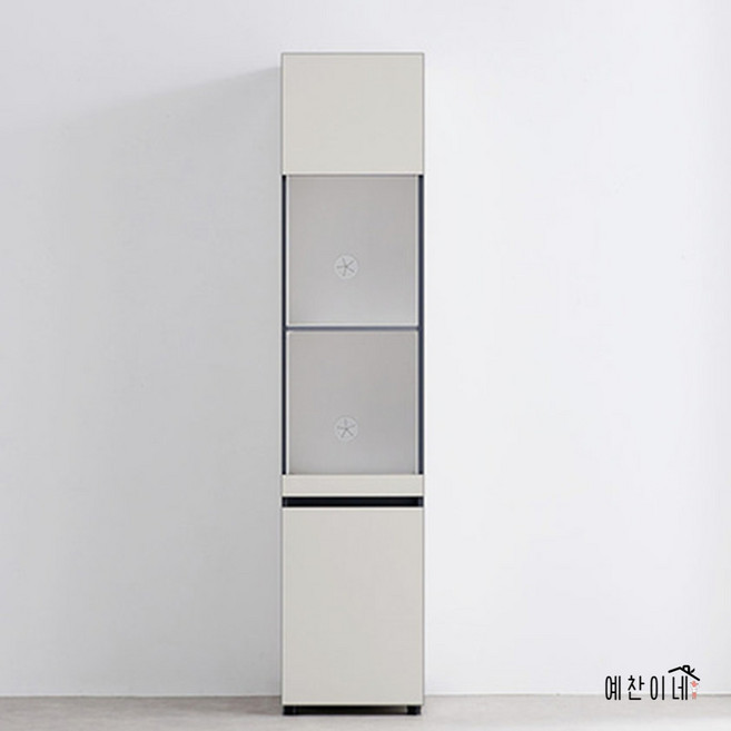 김치냉장고 비스포크 틈새장 400 국산 속깊은 밥솥 레일 냉장고장 수납장, 어프리콧, 베이비핑크