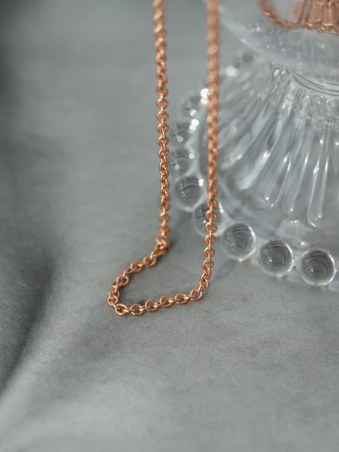 모두디자이너 실버925 베이직 심플 기본 라운드 체인 초커 롱 목걸이줄 14