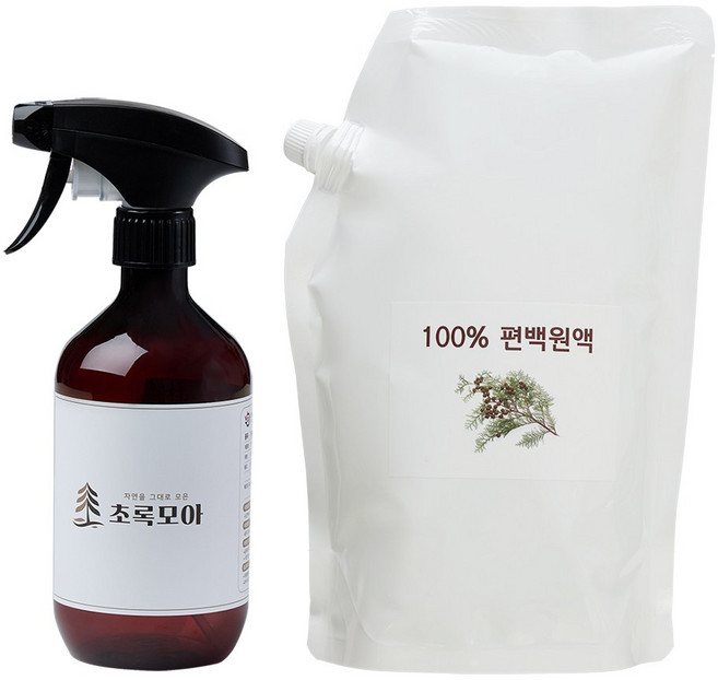 초록모아 잎 편백수 피톤치드 스프레이 탈취제, 1개, 2L
