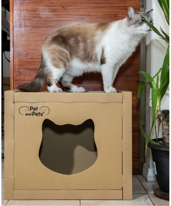 Petique 百嬌客 The Box 四角貓屋 紙貓抓板